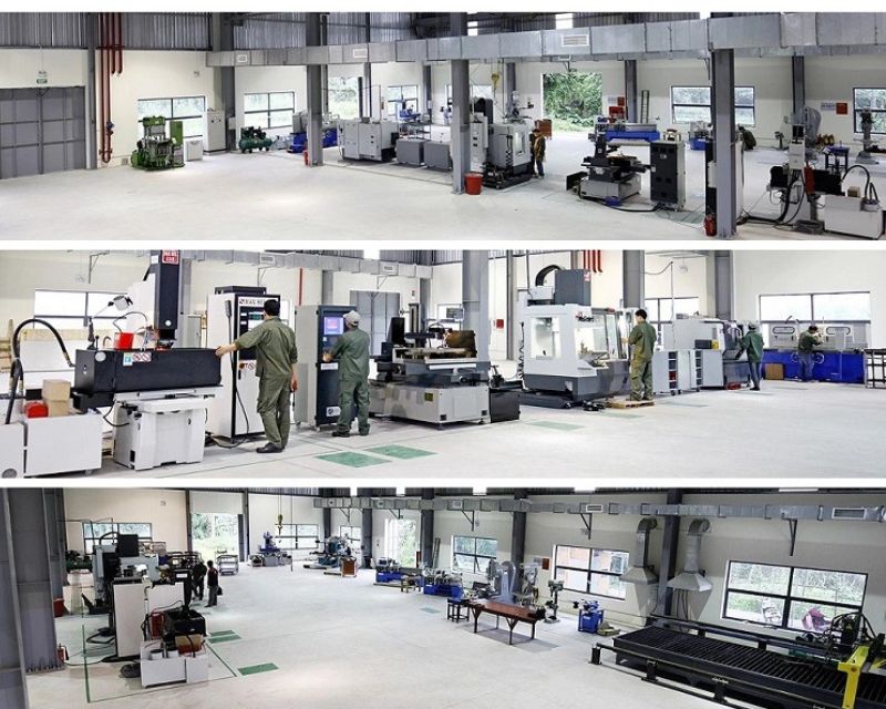 Xưởng CNC tại Chương Mỹ với hệ thống máy móc hiện đại, đáp ứng đơn hàng số lượng lớn, tiến độ nhanh.